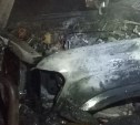 В Анивском районе сгорел внедорожник