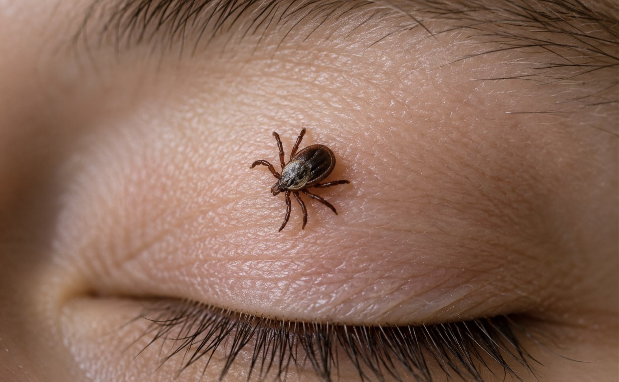 Врачи достали клеща из века пятилетней девочки