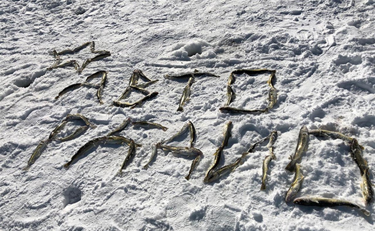 На «Сахалинском льду» из наваги выложили логотип «Авторадио–Сахалин»
