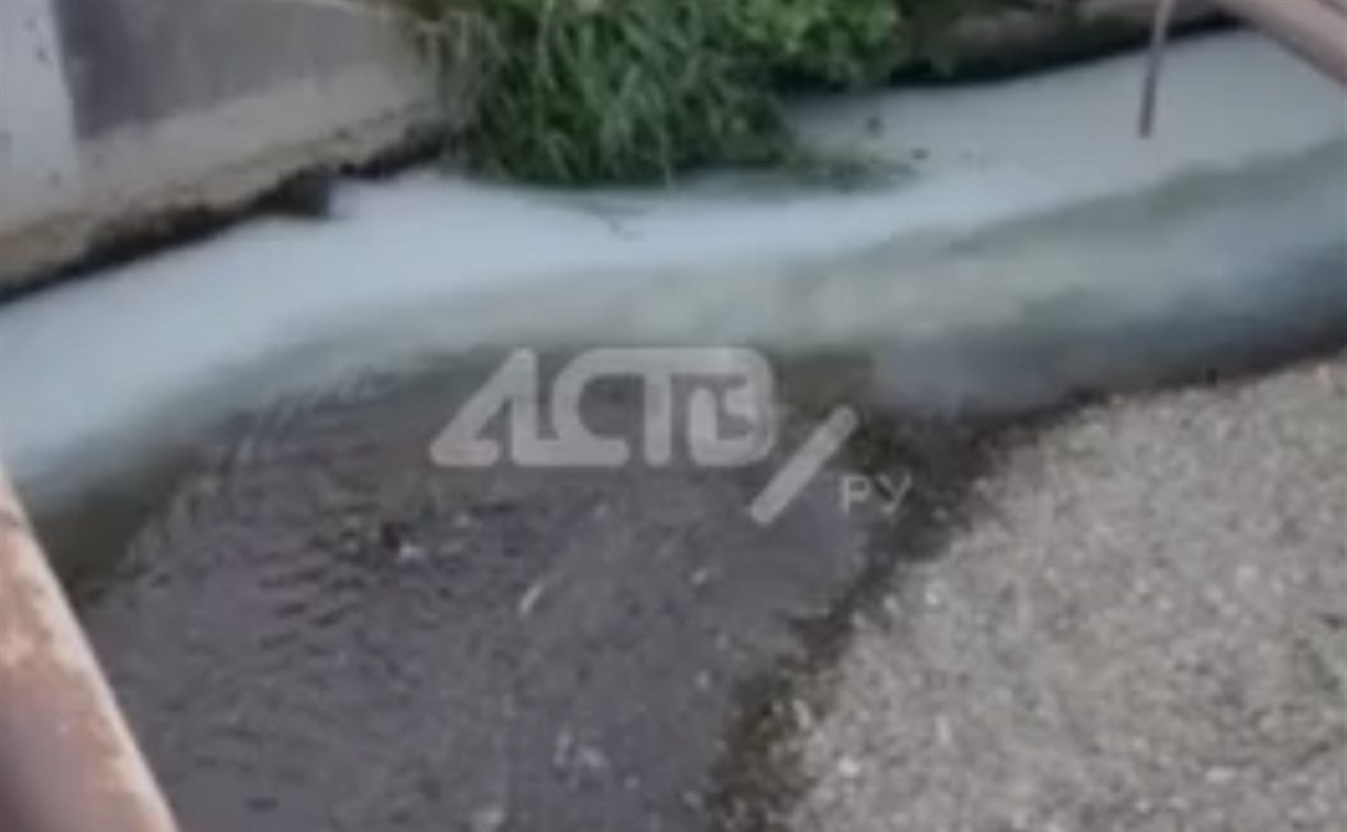 Житель Южно-Сахалинска заметил загрязнение воды в городе
