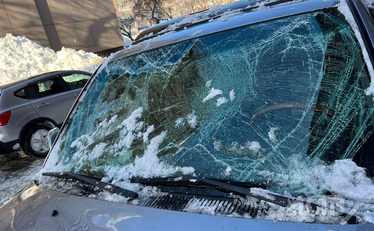 Сахалинец уже год не может получить деньги с ТСЖ за повреждение машины снегом с крыши