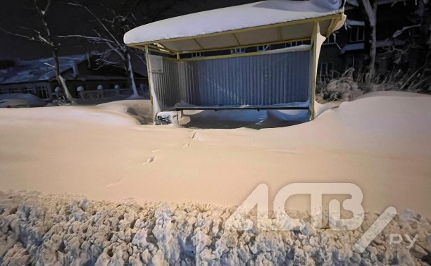 Южно-Сахалинск откапывается от снега