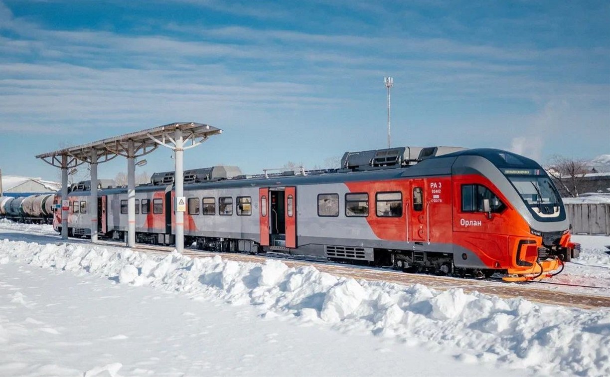 С 31 января движение всех пригородных поездов на Сахалине восстановят