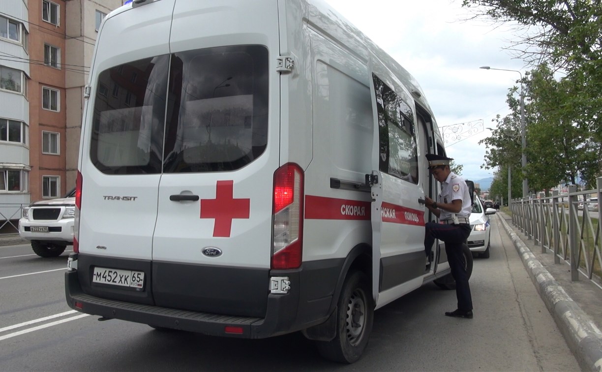 Дедушка сбил бабушку в Южно-Сахалинске