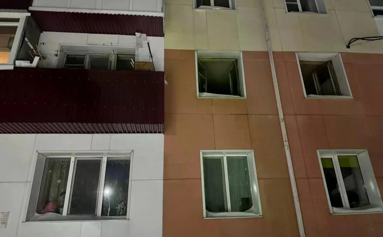 При пожаре в Макарове спасли мужчину