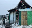 В Песчанском произошел пожар в частной бане