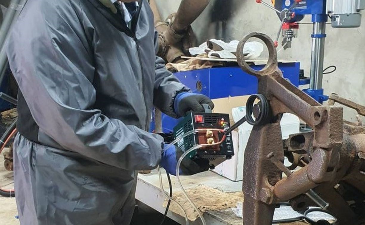 Найденную на Курилах японскую пушку реставрируют на Сахалине