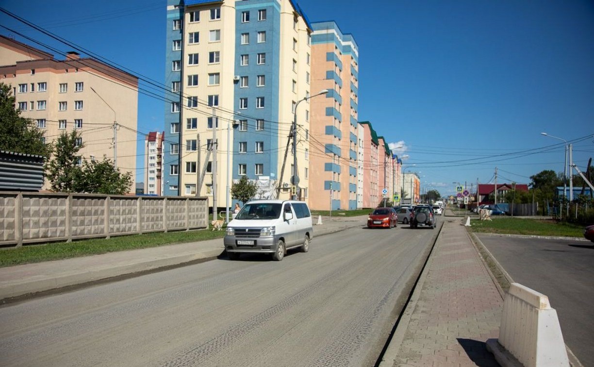 Ремонт улицы Физкультурной в Южно-Сахалинске вышел на финишную прямую