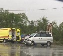 Женщина пострадала в аварии на окраине Южно-Сахалинска 