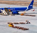В аэровокзале Южно-Сахалинска обновляют технику: появился мощный погрузчик
