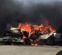 Два человека сгорели в машине в Стародубском