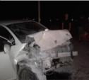 В дтп на улице Алых роз в Южно-Сахалинске попал автомобиль в котором находился младенец