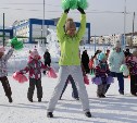 Соревнования "Хоккей в валенках" прошли в Томари