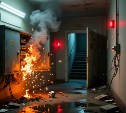 В Корсакове вспыхнул электрощиток в жилом доме