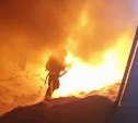 Частный дом горел ночью в Южно-Сахалинске