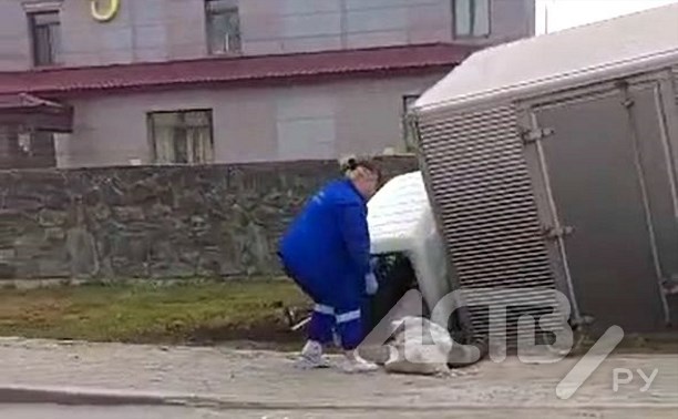 В Октябрьском серьёзное ДТП с пострадавшим