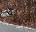 Кроссовер перевернулся в Макаровском районе