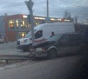 Очевидцы: пассажирка пострадала в ДТП на проспекте Мира в Южно-Сахалинске