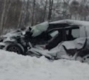 Водитель универсала погиб при столкновении с фурой недалеко от Южно-Сахалинска