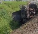 Скончался водитель"Урала", улетевшего в кювет в Корсакове