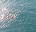 Опубликовали кадры спасения сахалинского водолаза, который провёл в море более двух суток