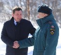 В Ногликах проводили на пенсию начальника пожарно-спасательной части