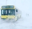 Пассажирским автобусам запретили выходить на маршрут по дороге от Холмска до Томари