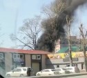 Автомойка загорелась в Южно-Сахалинске