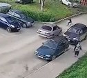 "Корона" сбила 6-летнего велосипедиста в Соловьёвке, момент попал на видео 