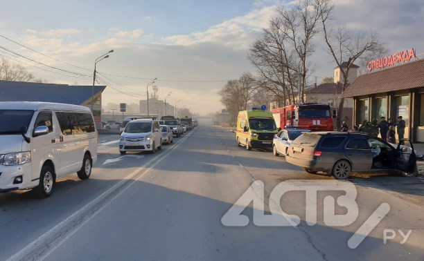 Беременная женщина попала в ДТП в Южно-Сахалинске