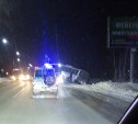Очевидцы: на Сахалине слетел с трассы автобус