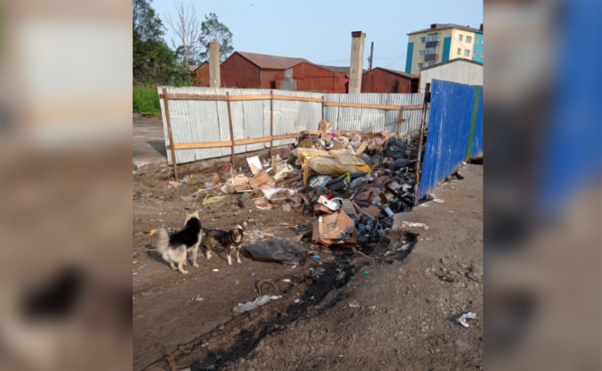 Жители Поронайска: местный РПЗ устроил свалку отходов возле жилых домов