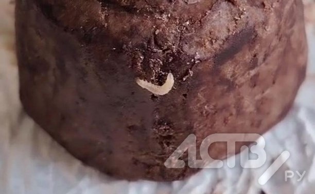 Неизвестное существо вылезло из конфеты, купленной в магазине на Сахалине