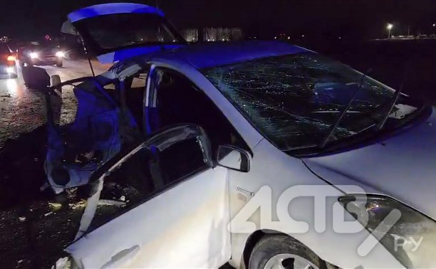 Таксист тяжело пострадал в результате ДТП на трассе в Анивском районе