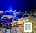 Юноша пострадал при столкновении скутера и минивэна в Долинске