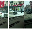 Четыре машины столкнулись в центре Южно-Сахалинска