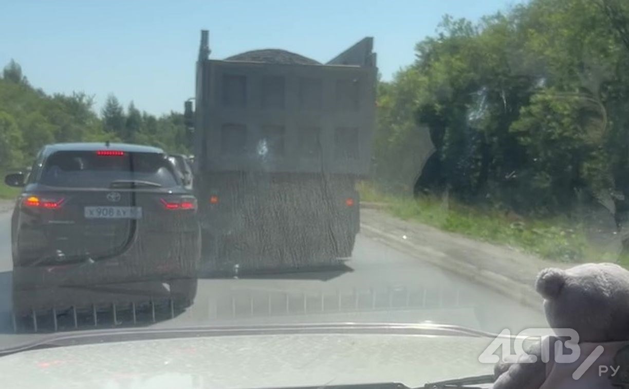 Последствия ДТП на анивской трассе сняли на видео