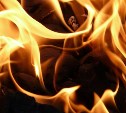 В Корсаковском районе загорелся автомобиль, пострадал человек