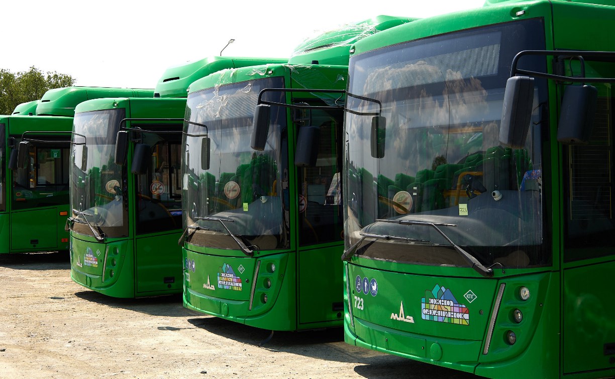 Все 100 новых автобусов доставлены в Южно-Сахалинск