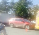 "Мазда" врезалась в пассажирский автобус в Южно-Сахалинске