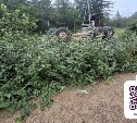 Из-за большегруза, вылетевшего на встречку, перевернулся самосвал в Ногликском районе 