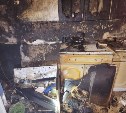 Кухонный гарнитур воспламенился в квартире сахалинцев