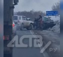 Мужчину увезли в больницу с места ДТП на юге Сахалина