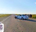 Пострадали две женщины: бесправник на Toyota Mark II спровоцировал аварию на трассе Южно-Сахалинск — Оха