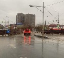Движение на перекрестке улиц Горького-Пуркаева частично открыли в Южно-Сахалинске