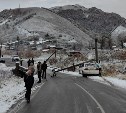 Столбопад: седан врезался в ЛЭП в районе Поляково