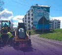 В Александровске-Сахалинском приступили к ямочному ремонту