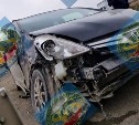 В Южно-Сахалинске в ДТП столкнулись два автомобиля, есть пострадавшие