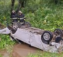Выбрался сам: сахалинец на авто вылетел в кювет и получил травмы 