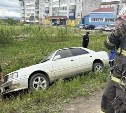 Седан улетел в кювет из-за выбежавшей на дорогу собаки в Тымовском